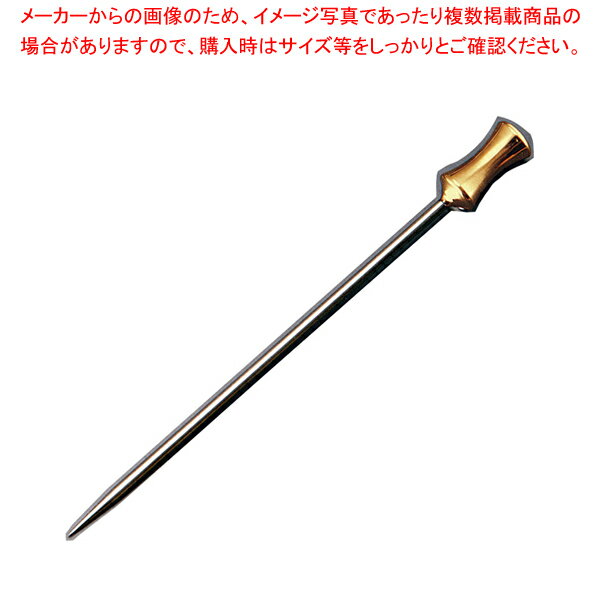18-8 オードブルピン金メッキ (6本入)つづみ【 業務用 オードブルピン 人気 バーテンダー カクテル オードブルピン おすすめ カクテルピック カクテルピン 洋食用品 バー用品 サービス用品 おしゃれ オリーブ チェリー デコレーション 爪楊枝 】