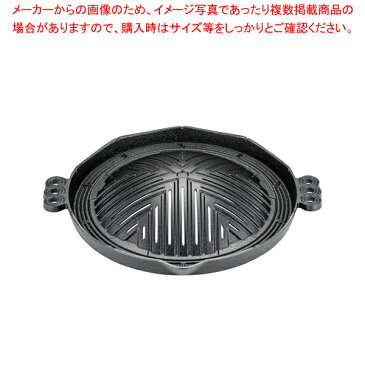 (S) 鉄ジンギス鍋 穴明 29cm【 ジンギスカン 鉄製 鉄鍋 料理演出用品 卓上鍋類 焼肉プレート 】