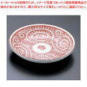 朱タコ唐草 4寸皿 T03-105【器具 道具 小物 作業 調理 料理 業務用】