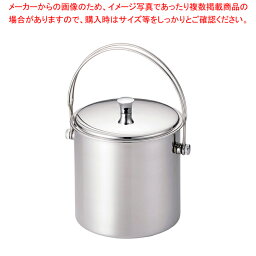 【まとめ買い10個セット品】ステン2層式アイスペール 1.2L