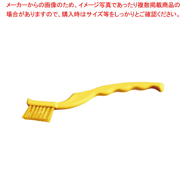樂天商城 - バーキュートプラス 歯ブラシ型ブラシ 黄 69302604【ブラシ 清掃 洗浄 安全 飲食店 厨房用 業務用 家庭用】