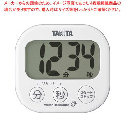 【まとめ買い10個セット品】タニタ 洗えるでか見えタイマー TD-426 ホワイト