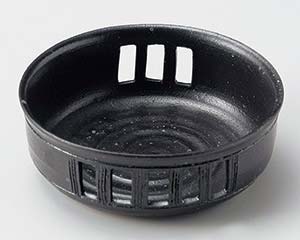 【まとめ買い10個セット品】和食器 ミ026-148 黒織部透し向付【キャンセル/返品不可】