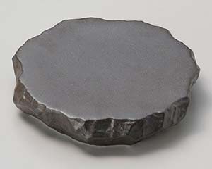 和食器 ツ027-058 あら黒 ロックプレート(中)【卸問屋名調 おしゃれ 食器 テーブルウェア 業務用 居酒..