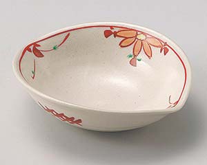 和食器 ロ035-078 赤絵花つなぎすげ傘向付【卸問屋名調 おしゃれ 食器 テーブルウェア 業務用 居酒屋 ..