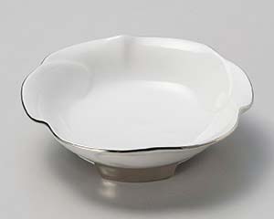 【まとめ買い10個セット品】和食器 ミ034-198 プラチナ花形多菜鉢【キャンセル/返品不可】