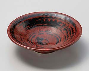 【まとめ買い10個セット品】和食器 ト036-078 赤柚子 5.5平鉢【キャンセル/返品不可】