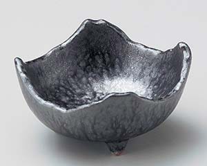 【まとめ買い10個セット品】和食器 ユ060-018 銀彩結晶角小鉢【キャンセル/返品不可】