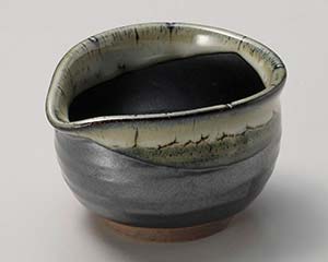 【まとめ買い10個セット品】和食器 ネ062-048 黒ウノフ流し小鉢【キャンセル/返品不可】