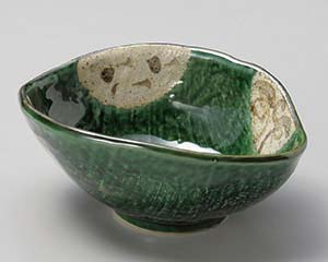 【まとめ買い10個セット品】和食器 イ063-108 里山織部変形小鉢【キャンセル/返品不可】