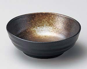 【まとめ買い10個セット品】和食器 ツ069-148 黒伊賀白吹4.0取鉢【キャンセル/返品不可】