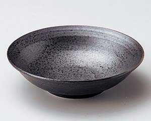 【まとめ買い10個セット品】和食器 ネ074-648 明世黒4.5浅鉢【キャンセル/返品不可】