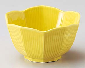 【まとめ買い10個セット品】和食器 ホ071-568 黄十角小鉢(小)【キャンセル/返品不可】