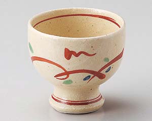 【まとめ買い10個セット品】和食器 ミ075-248 志野赤絵高台中付【キャンセル/返品不可】