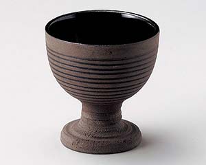 【まとめ買い10個セット品】和食器 ミ075-268 黒土千段高台小付【キャンセル/返品不可】