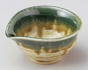 【まとめ買い10個セット品】和食器 ネ078-098 織部流し片口小付【キャンセル/返品不可】