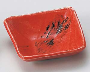 【まとめ買い10個セット品】和食器 タ078-088 紅スクエア(小)【キャンセル/返品不可】