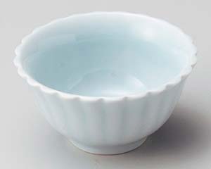 【まとめ買い10個セット品】和食器 ト077-288 青白磁菊型小鉢(小)【キャンセル/返品不可】