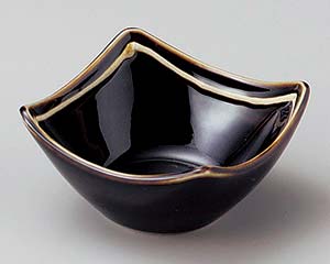 【まとめ買い10個セット品】和食器 ア078-218 琥珀スクエアボール小【キャンセル/返品不可】