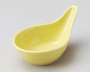 【まとめ買い10個セット品】和食器 ロ078-448 スワン イエロー手付呑水【キャンセル/返品不可】