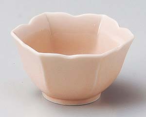 【まとめ買い10個セット品】和食器 ホ078-398 ピンク六角小付【キャンセル/返品不可】