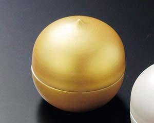 【まとめ買い10個セット品】和食器 ウ082-068 外金彩栗型珍味(小)【キャンセル/返品不可】