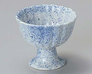【まとめ買い10個セット品】和食器 ホ083-198 墨吹菊形高台珍味【キャンセル/返品不可】