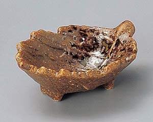 【まとめ買い10個セット品】和食器 ウ085-128 伊賀木の葉珍味【キャンセル/返品不可】