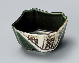 【まとめ買い10個セット品】和食器 オ086-478 織部格子十草小鉢【キャンセル/返品不可】