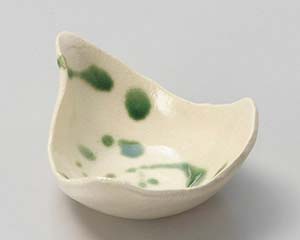 【まとめ買い10個セット品】和食器 イ085-408 織部散らし 千鳥珍味【キャンセル/返品不可】