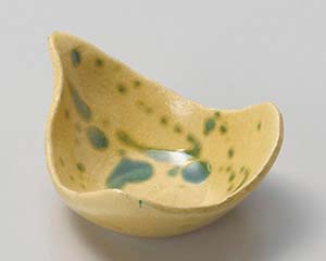 【まとめ買い10個セット品】和食器 イ085-418 黄瀬戸 千鳥 珍味【キャンセル/返品不可】