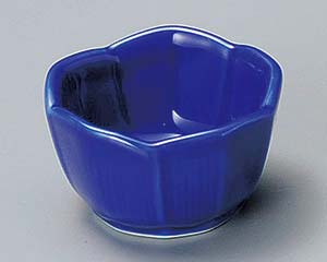 【まとめ買い10個セット品】和食器 ア087-478 ルリ桔梗型珍味【キャンセル/返品不可】