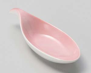 【まとめ買い10個セット品】和食器 キ087-098 ピンク木の葉珍味【キャンセル/返品不可】