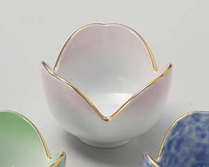 【まとめ買い10個セット品】和食器 ミ090-438 割山椒珍味ピンク【キャンセル/返品不可】