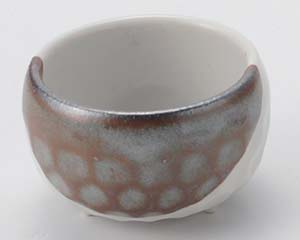 【まとめ買い10個セット品】和食器 チ092-158 志野塗分三ツ足珍味(小)【キャンセル/返品不可】