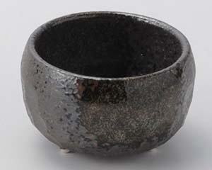 和食器 チ092-168 黒伊賀三ツ足珍味(大)【卸問屋名調 おしゃれ 食器 テーブルウェア 業務用 居酒屋 レ..