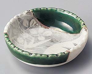 【まとめ買い10個セット品】和食器 ミ096-138 織部山草花丸鉢【キャンセル/返品不可】