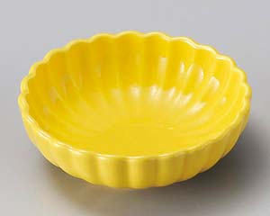 【まとめ買い10個セット品】和食器 ロ096-218 黄菊型鉢【キャンセル/返品不可】