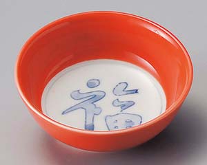 【まとめ買い10個セット品】和食器 ツ097-048 柿釉見込福丸小鉢【キャンセル/返品不可】