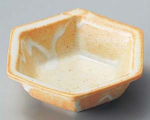 【まとめ買い10個セット品】和食器 チ099-278 志野六角鉢【キャンセル/返品不可】