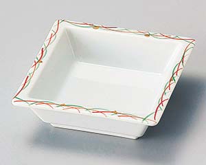 【まとめ買い10個セット品】和食器 チ100-078 錦ススキ角鉢【キャンセル/返品不可】