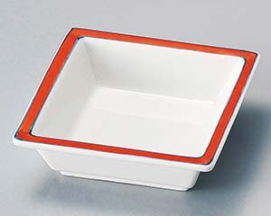 【まとめ買い10個セット品】和食器 ミ101-088 渕赤角鉢【キャンセル/返品不可】