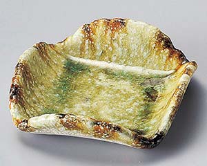 和食器 カ099-178 灰釉流四折鉢【卸問屋名調 おしゃれ 食器 テーブルウェア 業務用 居酒屋 レストラン 喫茶店 ホテル 家庭用】