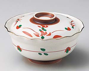 【まとめ買い10個セット品】和食器 ホ104-168 花型はなやぎ円菓子碗(渕サビ・大)【キャンセル/返品不可】