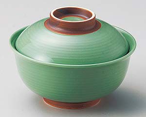 【まとめ買い10個セット品】和食器 ト109-188 ヒスイ錆巻反 円菓子碗(大)【キャンセル/返品不可】