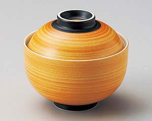 【まとめ買い10個セット品】和食器 ホ109-088 外朱中白円菓子碗(大)【キャンセル/返品不可】