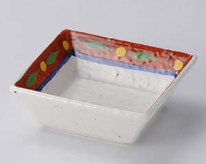 【まとめ買い10個セット品】和食器 ミ120-148 朱巻菱紋正角とん水【キャンセル/返品不可】