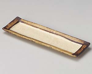 【まとめ買い10個セット品】和食器 ト129-048 角渕サビ突出し皿【キャンセル/返品不可】