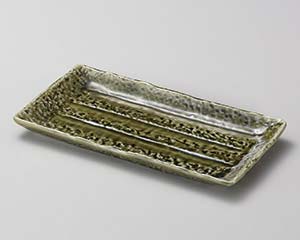 【まとめ買い10個セット品】和食器 カ148-178 アジアン織部焼物皿【キャンセル/返品不可】