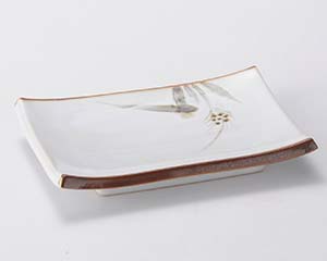 【まとめ買い10個セット品】和食器 カ150-158 白天目麦焼物皿【キャンセル/返品不可】